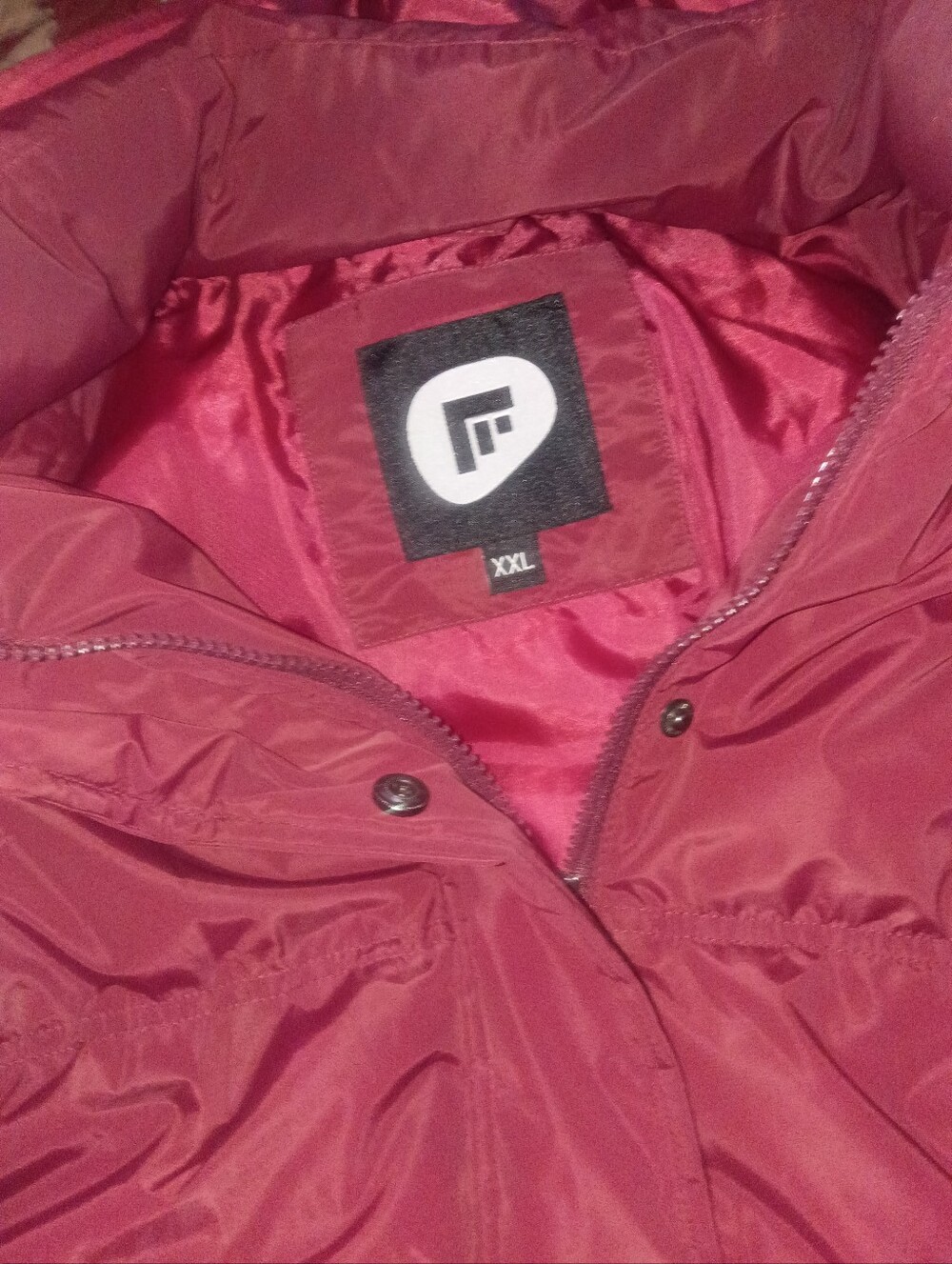 Womens Maroon Puffer Jacket - Unbranded - Picture 2 of 3